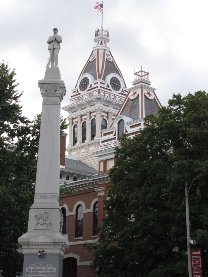 The courthouse was built in 1875 at a cost of $75,000.