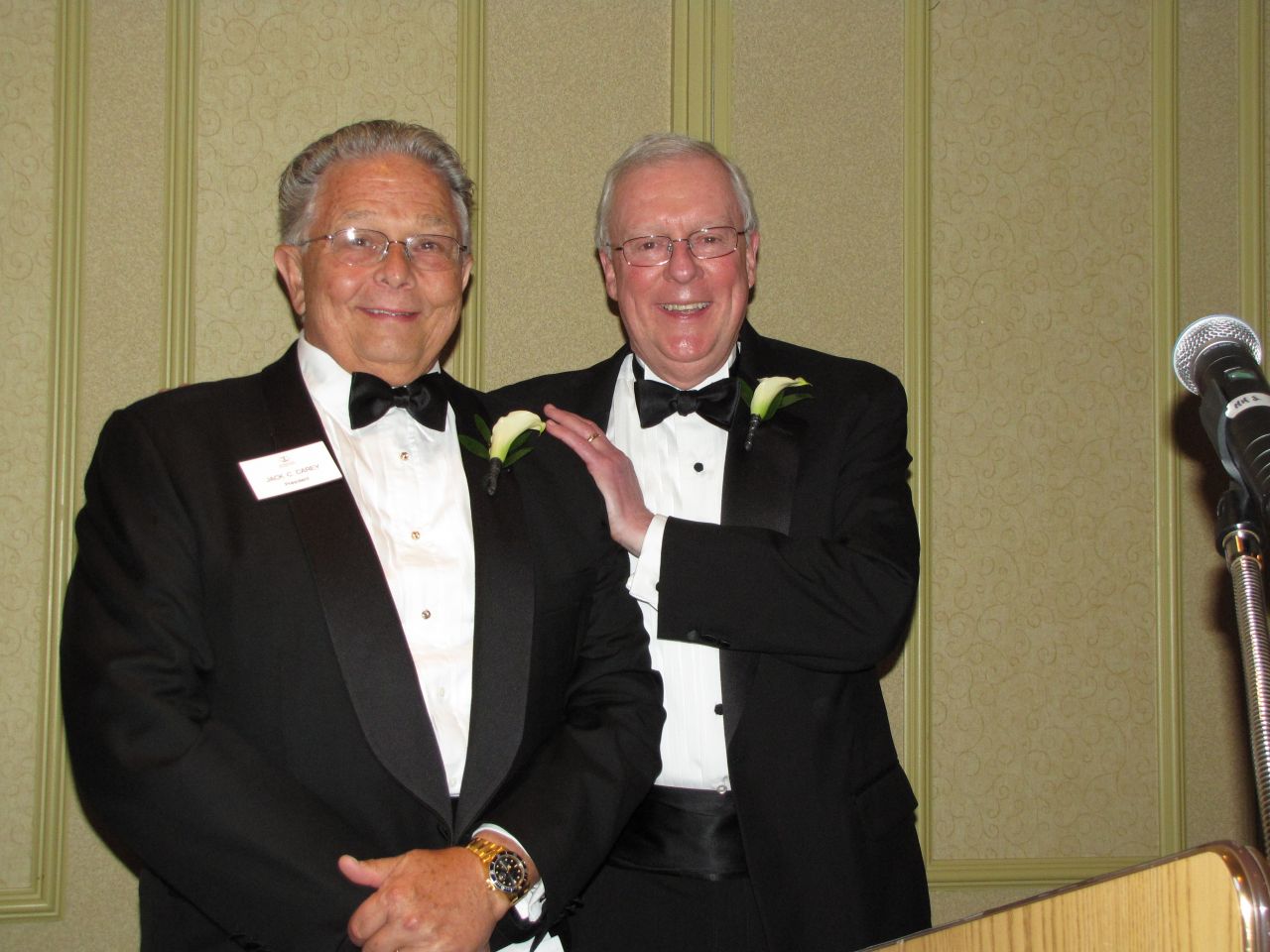 Outgoing ISBA President Jack Carey and new ISBA President John O'Brien