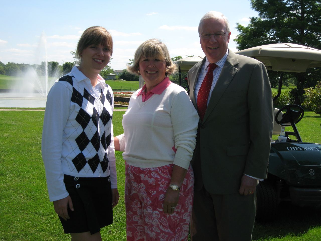 YLD Chair Kelley Gandurski, Board of Governors member Paula Holderman and ISBA President John O'Brien
