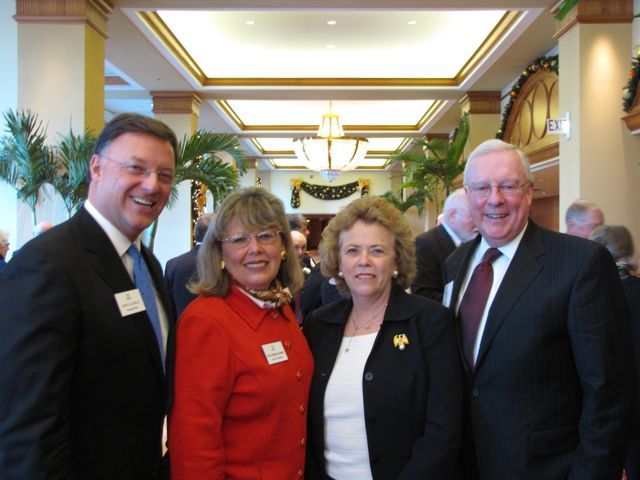 ISBA President-Elect John Locallo, ISBA 3rd Vice President Paula Holderman, ISBA Past President Irene Bahr and ISBA Immediate Past President John O'Brien