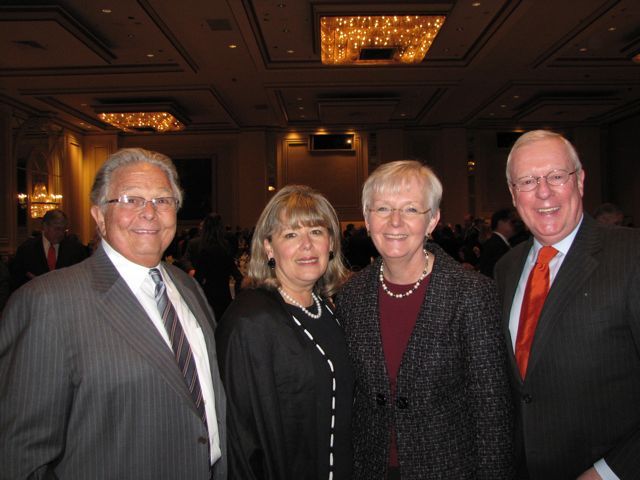 ISBA Past President Jack Carey, ISBA 3rd Vice President Paula Holderman, Supreme Court Justice Mary Jane Theis, ISBA Immediate Past President John O'Brien