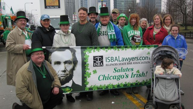 ISBA members braved the rain and cold to take part.