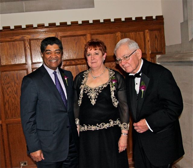Newly-installed WSBA President Marilyn Longwell with Cook County Chief Judge Timothy Evans and Illinois Supreme Court Chief Justice Thomas R. Fitzgerald.