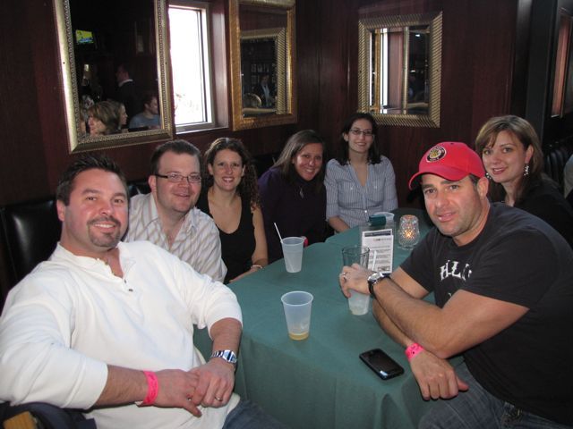 Left to right: Board of Governors member Dion Davi, YLD Vice Chair Bob Fink, Sarah Toney, BOG member Gina Arquilla DeBoni, Debra Liss, Frank DeBoni and YLD Chair Kelley Gandurski