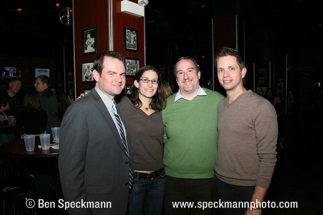 YLD Council members Debra Liss Thomas and Michael Bergmann (center) with guests