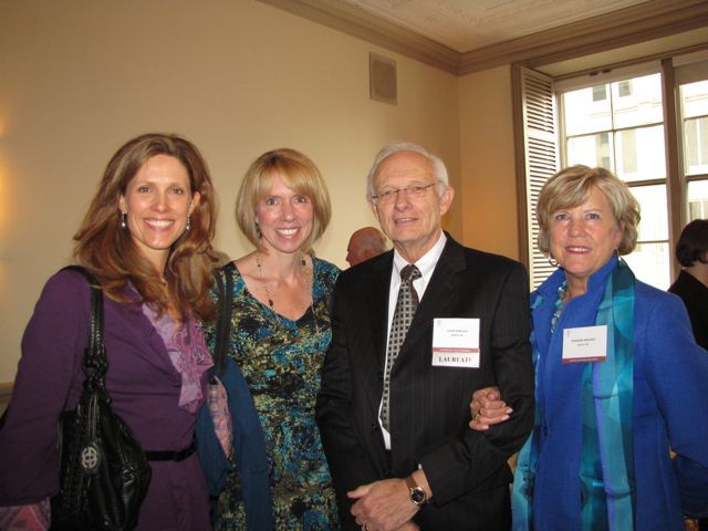 Laureate inductee John Kincaid with family member