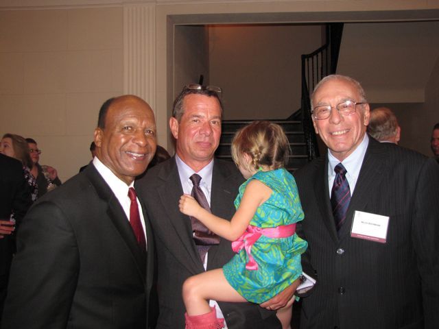 Illinois Secretary of State Jesse White, Laureate inductee and ATG President Peter Birnbaum and Miles Beermann