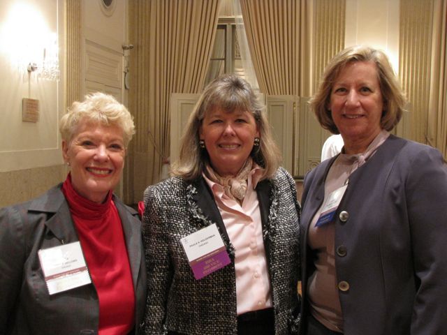 ISBA Past President Judge Carole Bellows, ISBA 3rd VP Paula H. Holderman and ISBA Board of Governors member Judge Naomi Schuster