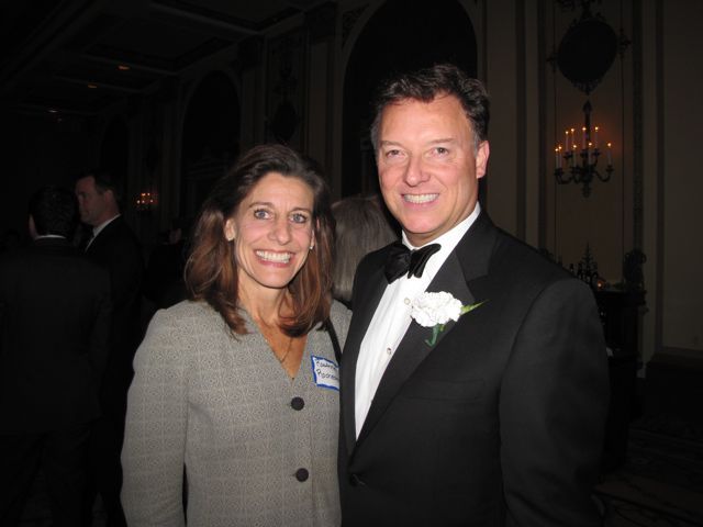 WBAI Board member RoxAnne Rochester with President Locallo