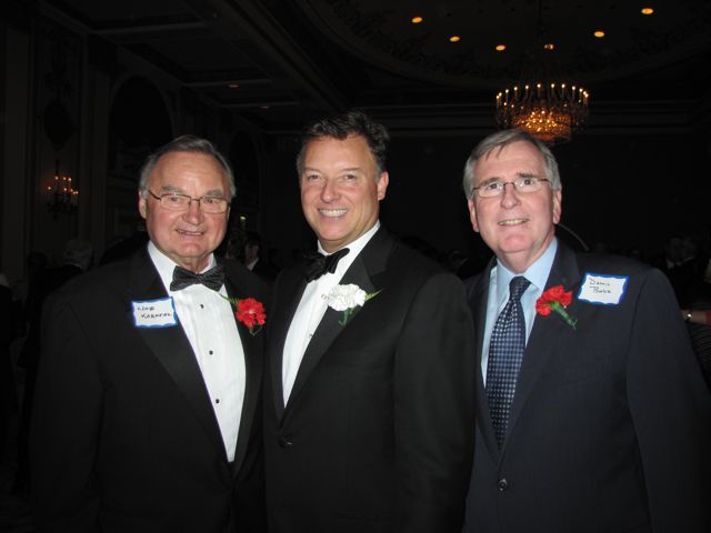 Illinois Supreme Court Justice Lloyd Karmeier, ISBA President Locallo and Dennis Burke