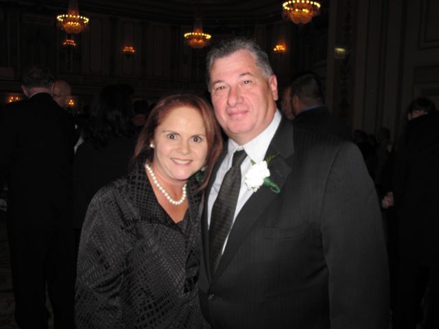 Justinian President Katherine Amari O'Dell and ISBA Board member Mauro Glorioso