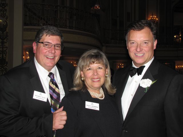 ISBA 3rd Vice President Rick D. Felice, ISBA 2nd Vice President Paula H. Holderman and President Locallo.
