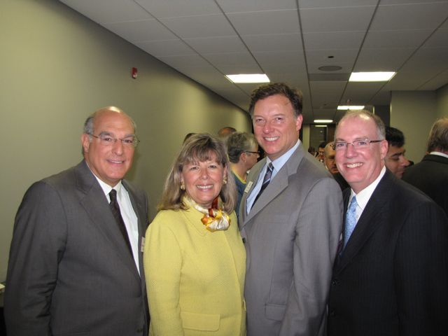ISBA President Mark D. Hassakis, ISBA 3rd Vice President Paula H. Holderman, ISBA President-elect John G. Locallo and ISBA 2nd Vice President John E. Thies