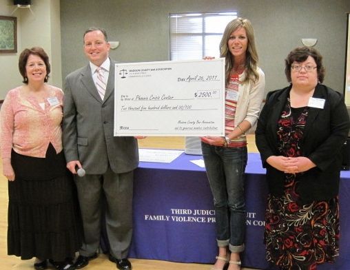 MCBA Past Pres. Hon. Elizabeth Levy, MCBA Vice President Ron Foster, Phoenix Crisis Center Executive Director Jennifer Kelley, Hon. Barbara Crowder