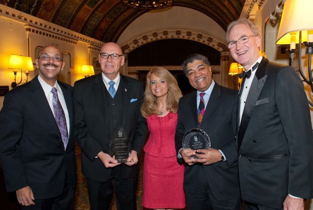 Pierre Priestley, Chief Judge Holderman, Michele Jochner, Chief Judge Evans, John Norris