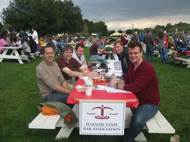 Young lawyers enjoy the races