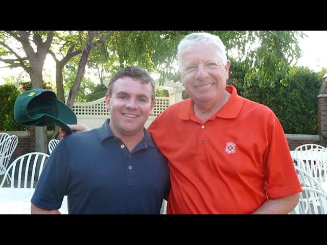 Golf outing Co-chair Jerry Napleton and event sponsor David Sosin