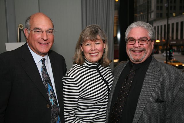 ISBA President Mark D. Hasskis, ISBA 3rd Vice President Paula H. Holderman and Martin Glink