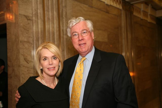 IBF President George Mahoney and Margaret Bennett of Oak Brook