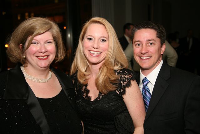 ISBA Diversity Leadership Chair Annemarie Kill, NIU law student Katie Haskins Becker and Katie's husband, Todd Becker