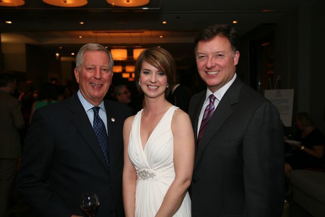 ISBA Mutual Executive Director Jon DeMoss, ISBA Board member Jamie L. Bracewell and ISBA President-elect John Locallo