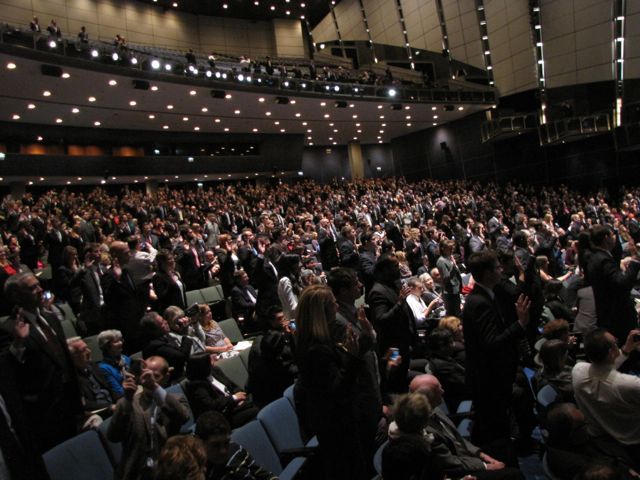 The class stand to take the lawyer's oath