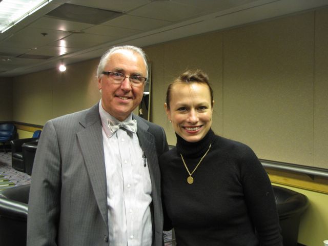 ISBA 3rd Vice President Umberto S. Davi with Regina Rathnau, president of the Advocates Society