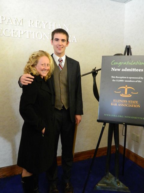 New admittee Forrest J. Heyman of Savoy with a guest