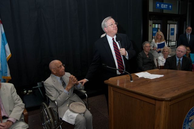 Judge Paul P. Biebel, Jr., delivered remarks. 