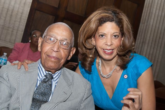 Judge Leighton and Andrea L. Zopp, CEO of the Chicago Urban League and a former law clerk to Judge Leighton.