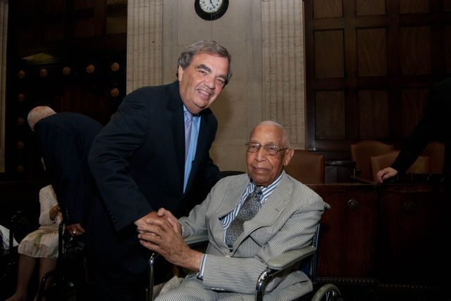 Cook County Commissioner John P. Daley and Judge Leighton.