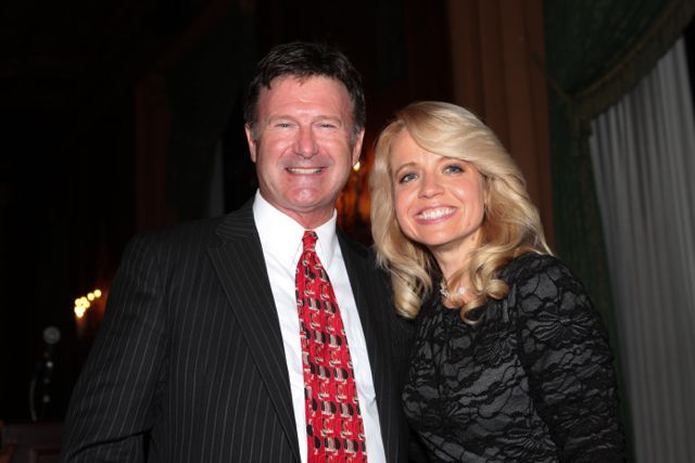 Michele Jochner with ISBA Past President Timothy Bertschy