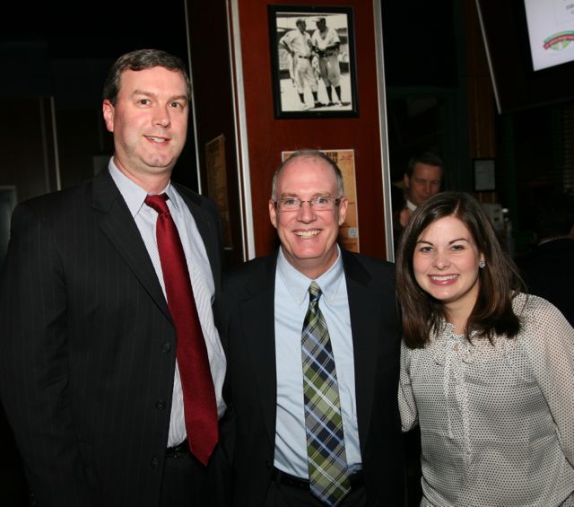 Past YLD Chair Ryan Henderson, ISBA President John E. Thies and current YLD Chair Meghan O'Brien
