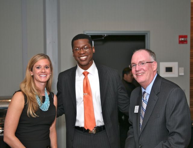 Ashley Bechtold, YLD Secretary Jean Kenol and ISBA President-elect John E. Thies