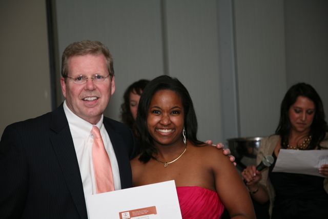 IBF Board member Tim Kelly and YLD Soiree Co-Chair Kenya Jenkins-Wright