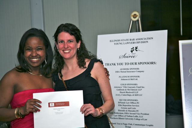YLD Soiree Co-Chair Kenya Jenkins-Wright and YLD Council Member Sarah Toney