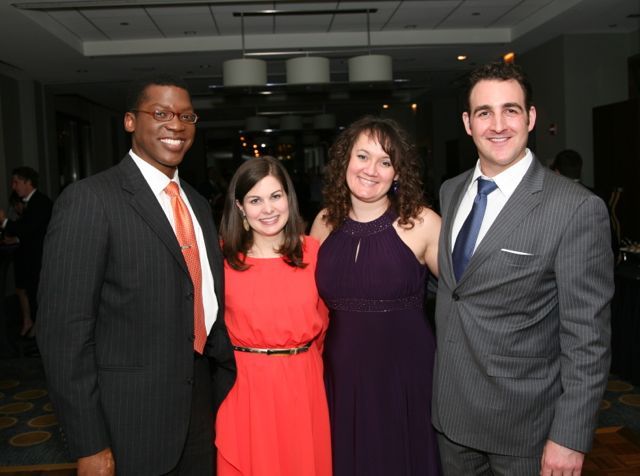 YLD Secretary Jean Kenol, YLD Vice Chair Meghan O'Brien, YLD Chair Heather Fritsch and incoming YLD Secretary Chris Niro