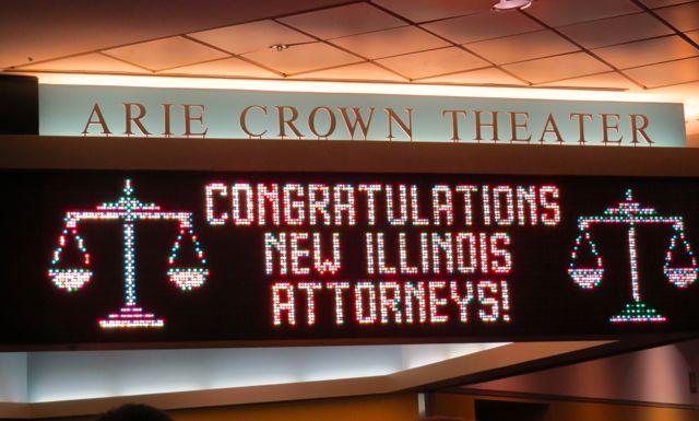 Over 450 new lawyers were admitted at the ceremony at Arie Crown Theater.