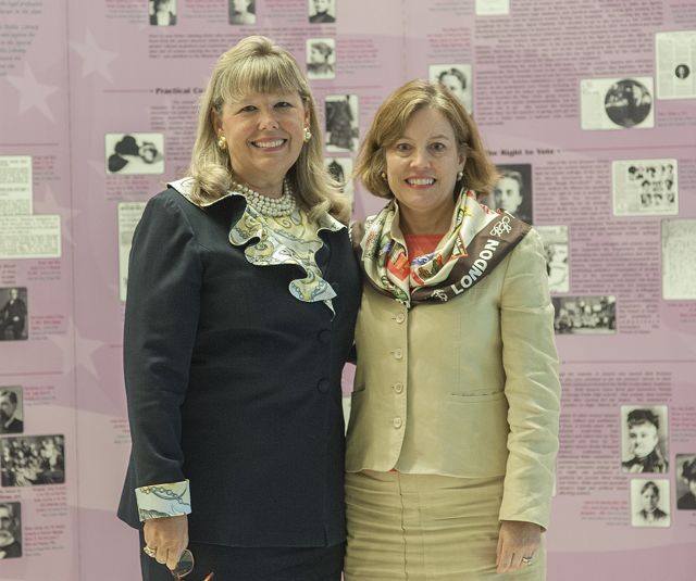 ISBA President Paula H. Holderman and 7th Circuit Bar Association President Julie A. Bauer