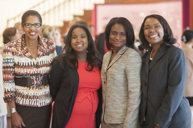 Judge Ann Claire Williams, ISBA Board member Kenya Jenkins-Wright, Chiymelle Nunn, Doressia Hutton

