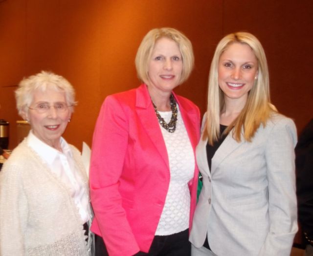 New admittee Allison Stenger (right) celebrates the day were her mother, Jane Foley and grandmother, Audrey Foley.