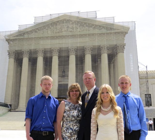 Admittee James J. Kash and family