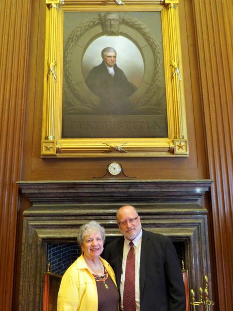 Admittee Jerry Fogelman and his mother, Syliva Strick