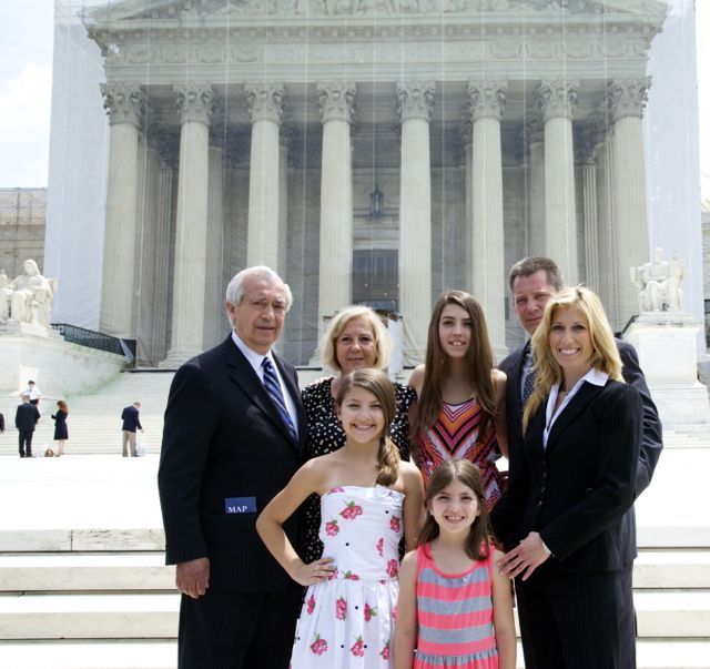 Admittee Samantha Kavathas and family