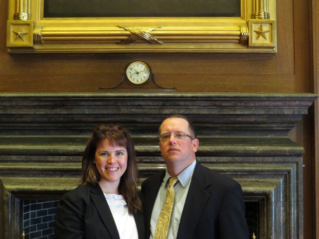 Admittee Stacy L. Plebanski and guest