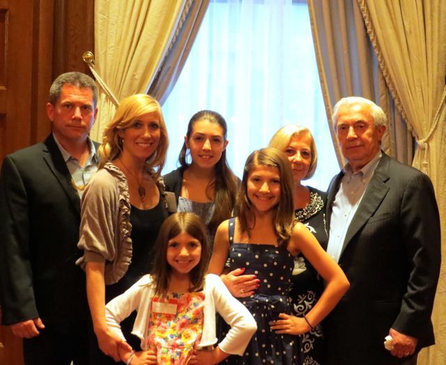 Admittee Samantha Kavathas and family