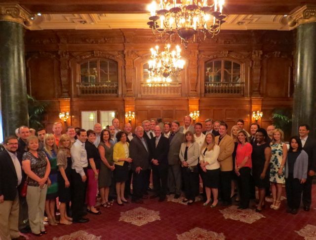 Group shot at Willard reception CB