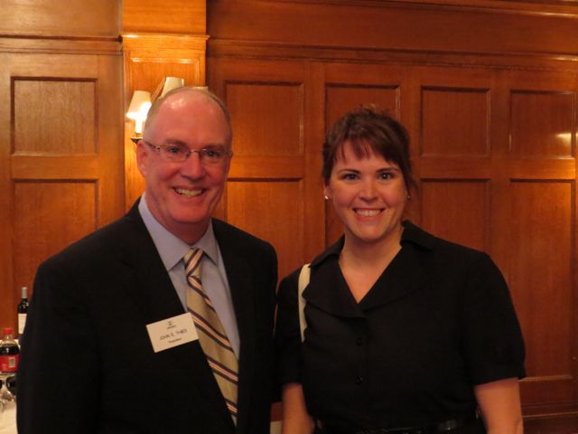 John Thies and Admittee Stacy Plebanski