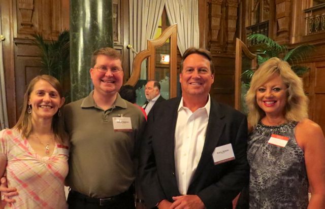 Joshua Stegeman and wife Amanda and Brad Badgley and wife Beth