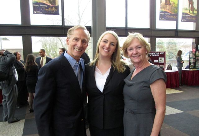 New Admittee Katherine C Hegary with her parents, ISBA Past President Terrence K. Hegarty and Maureen Hegarty
